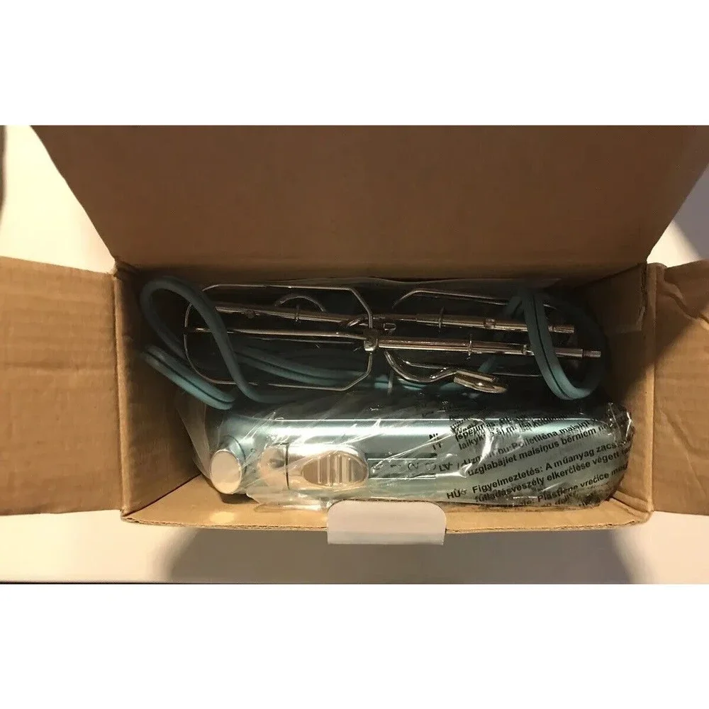 Americana Classics Hand Mixer  5-Speed, 150 watt Turbo Function Turquoise NIB - Picture 5 of 5